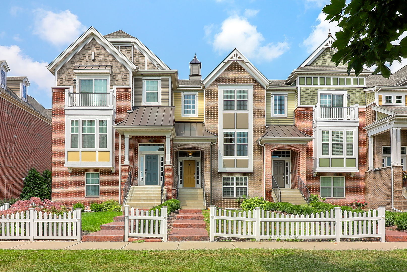 a front view of a house