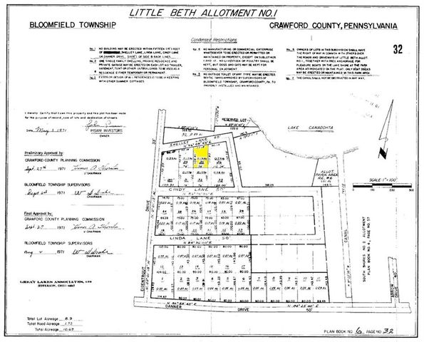 $35,000 | Lot 35 Shelley Lane | Canadohta Lake