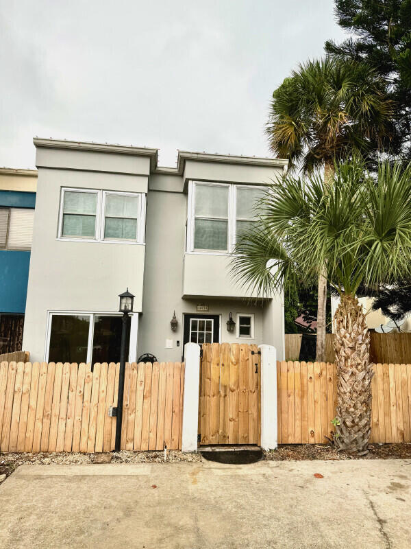 a front view of a house