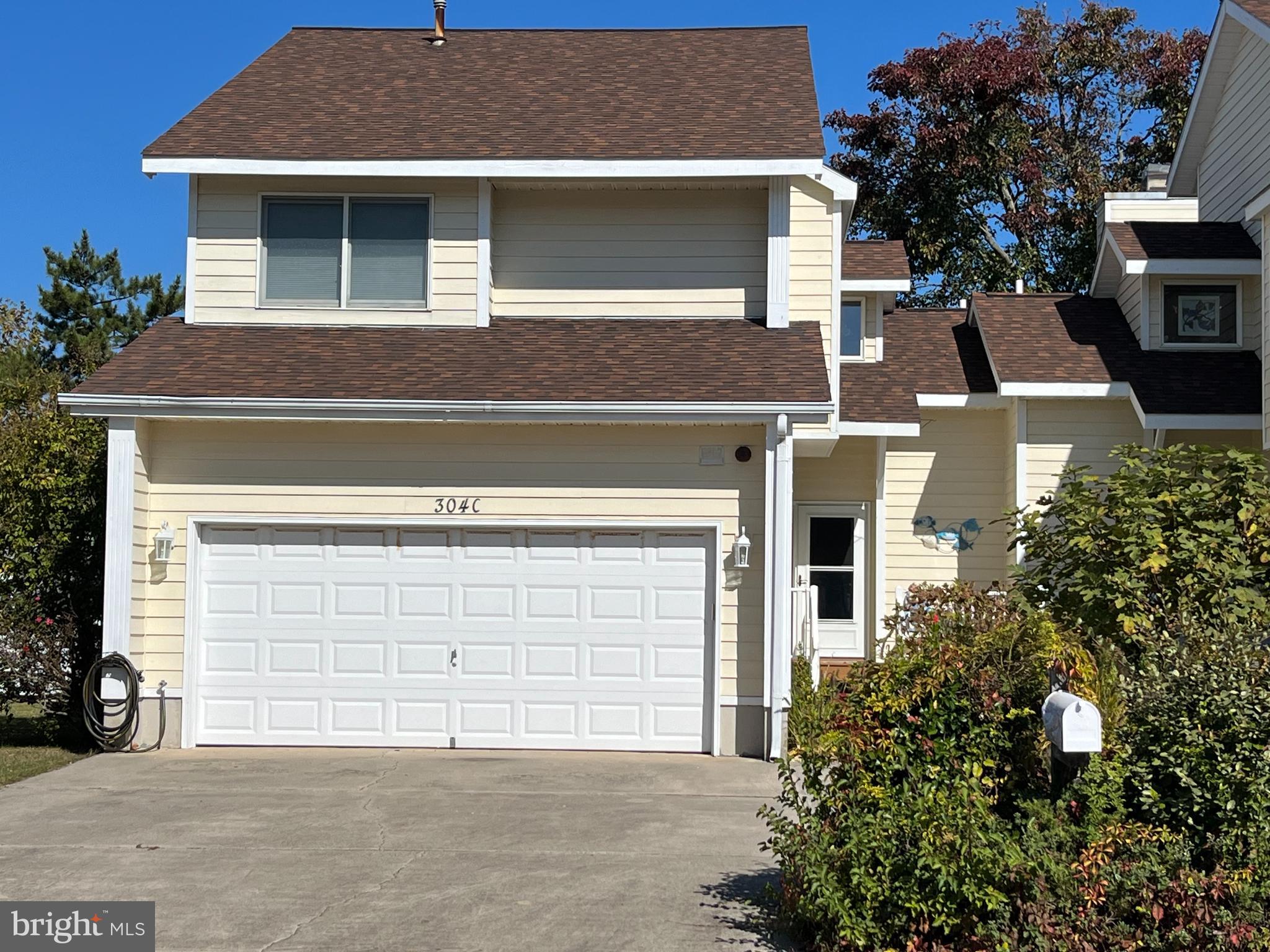 a front view of a house