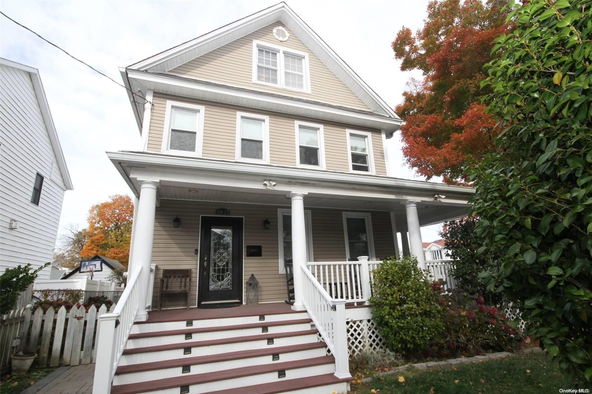 a front view of a house