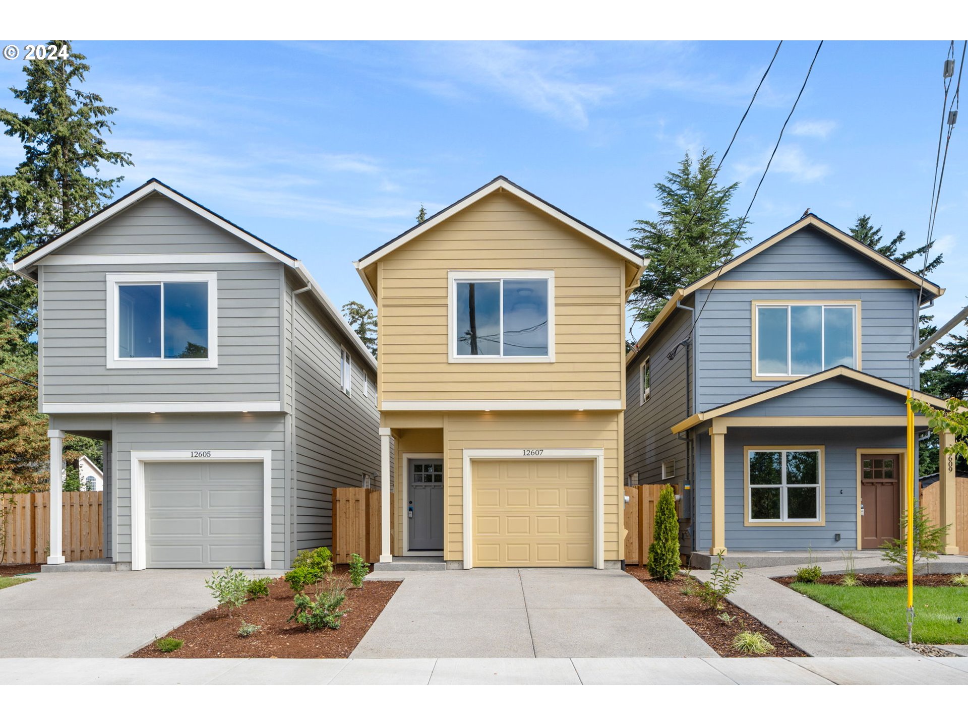 a front view of a house with yard