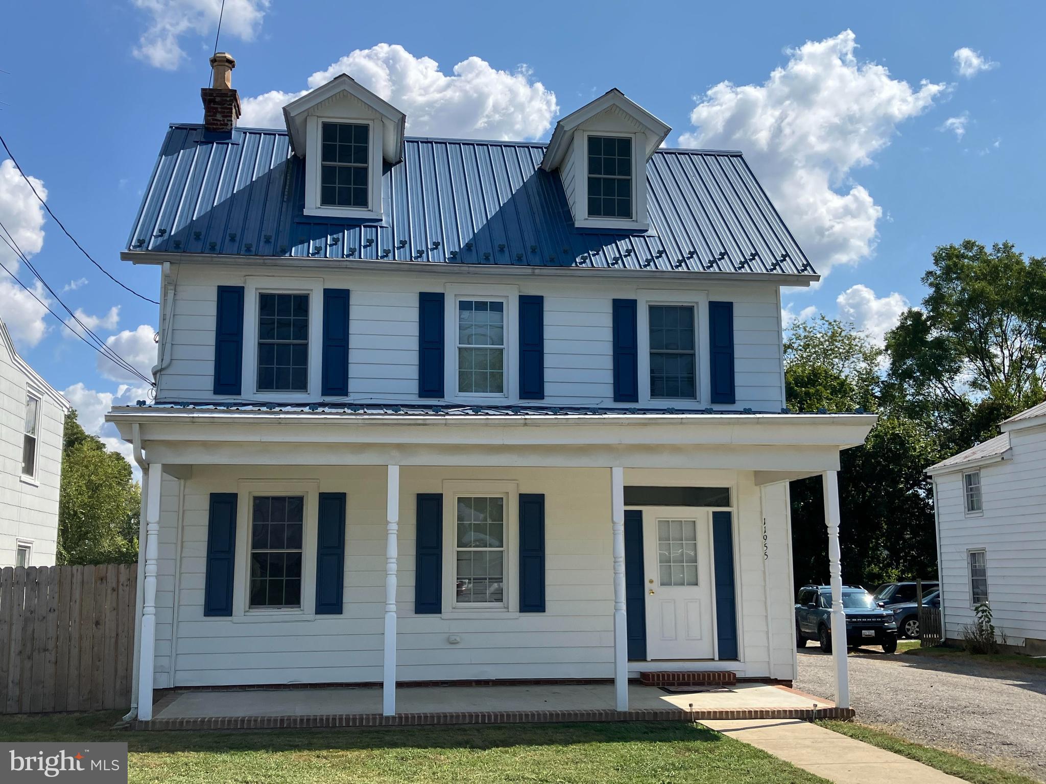 a front view of a house