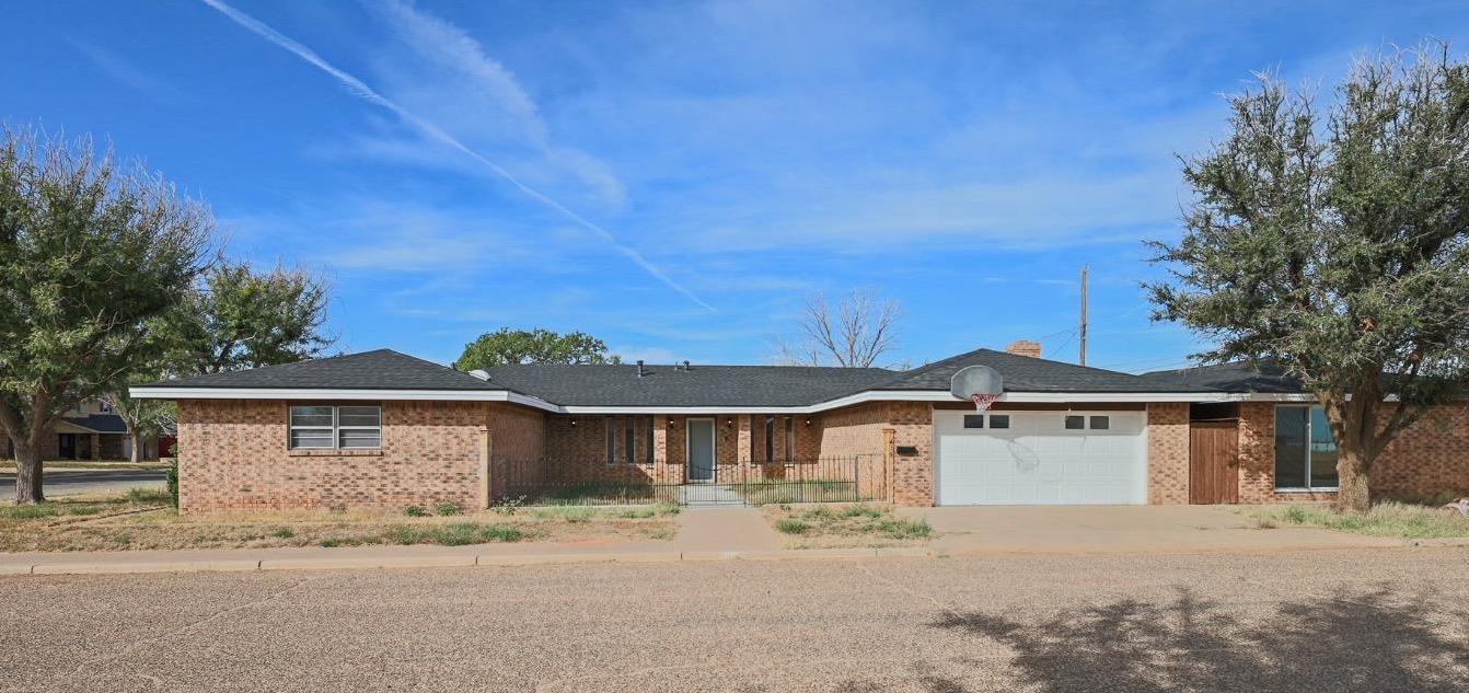 front view of a house with a outdoor space