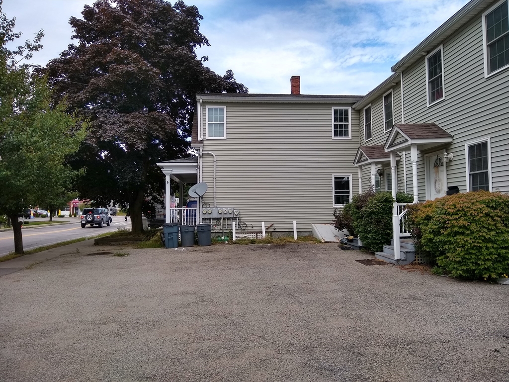 a view of a house with a outdoor space