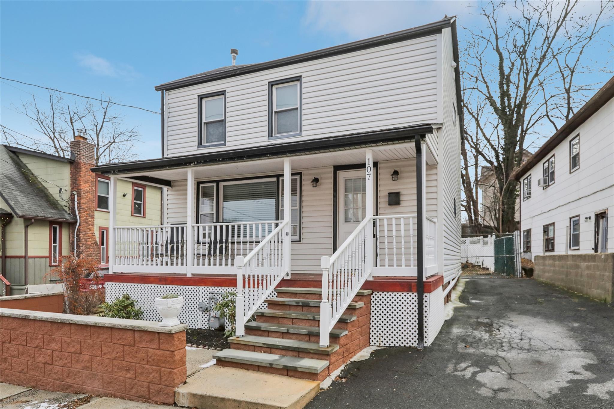 Front of home featuring covered porch