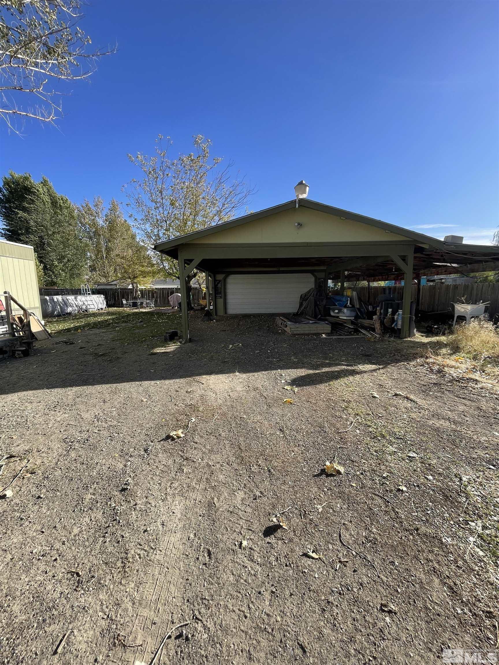 a view of a car garage