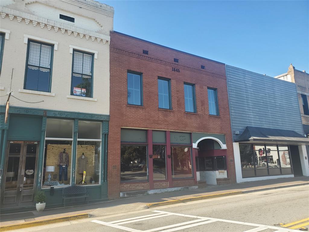 a view of a building with a outdoor space