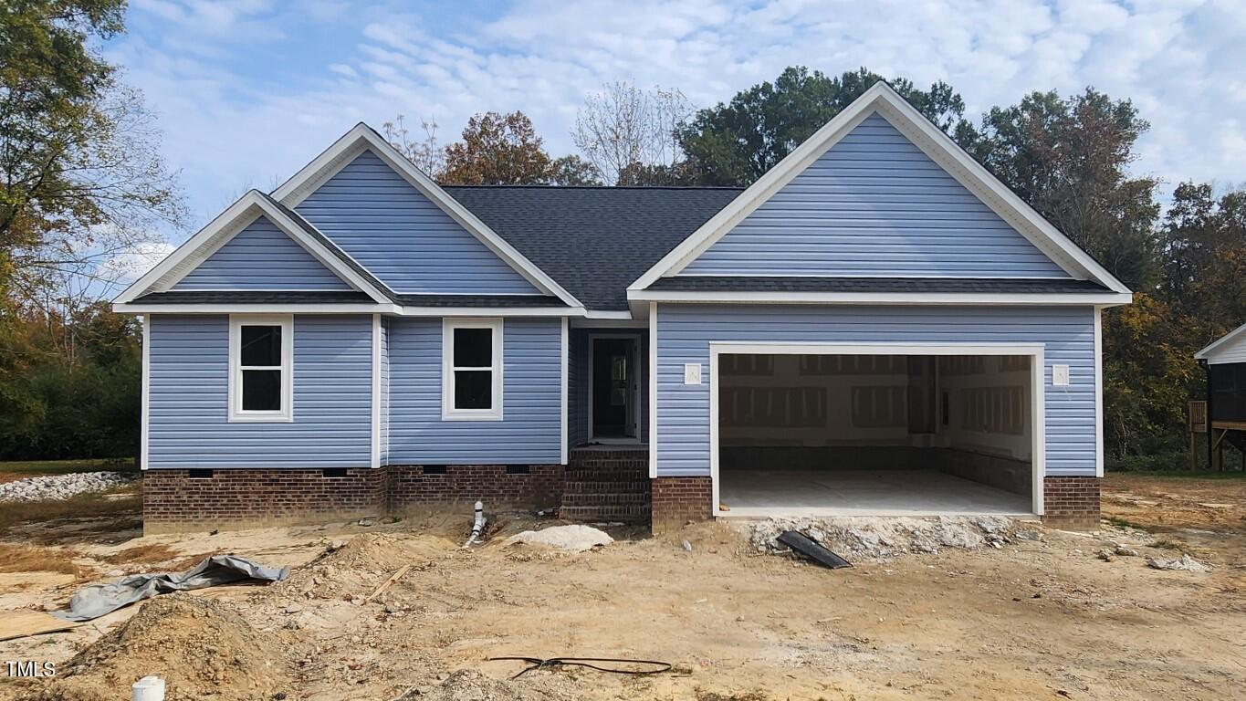 a front view of a house