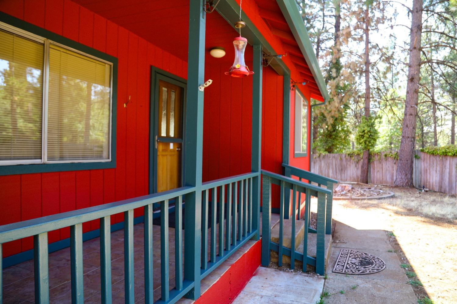 a view of a house with a porch