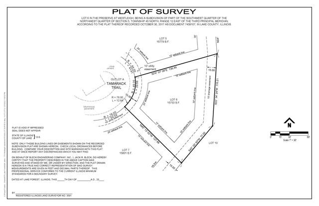 $550,000 | 725 West Tamarack Trail | Lake Forest