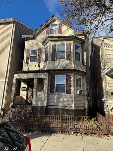 a front view of a house