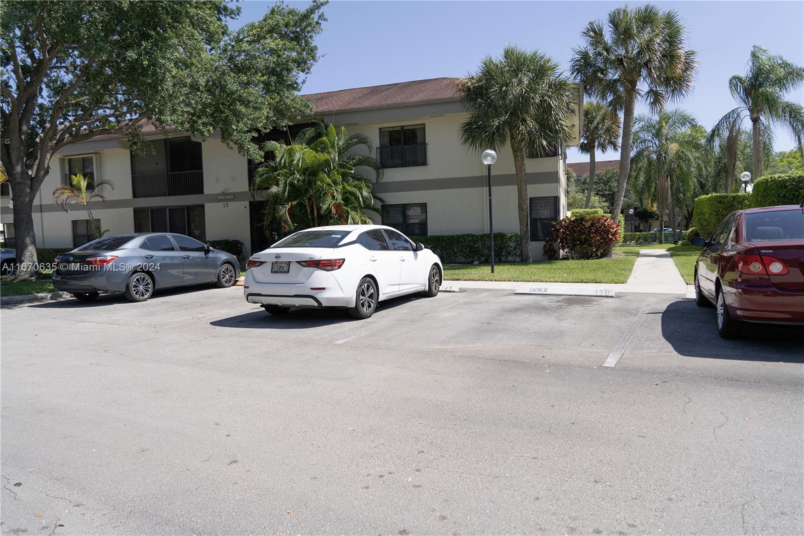 a car parked in front of a house