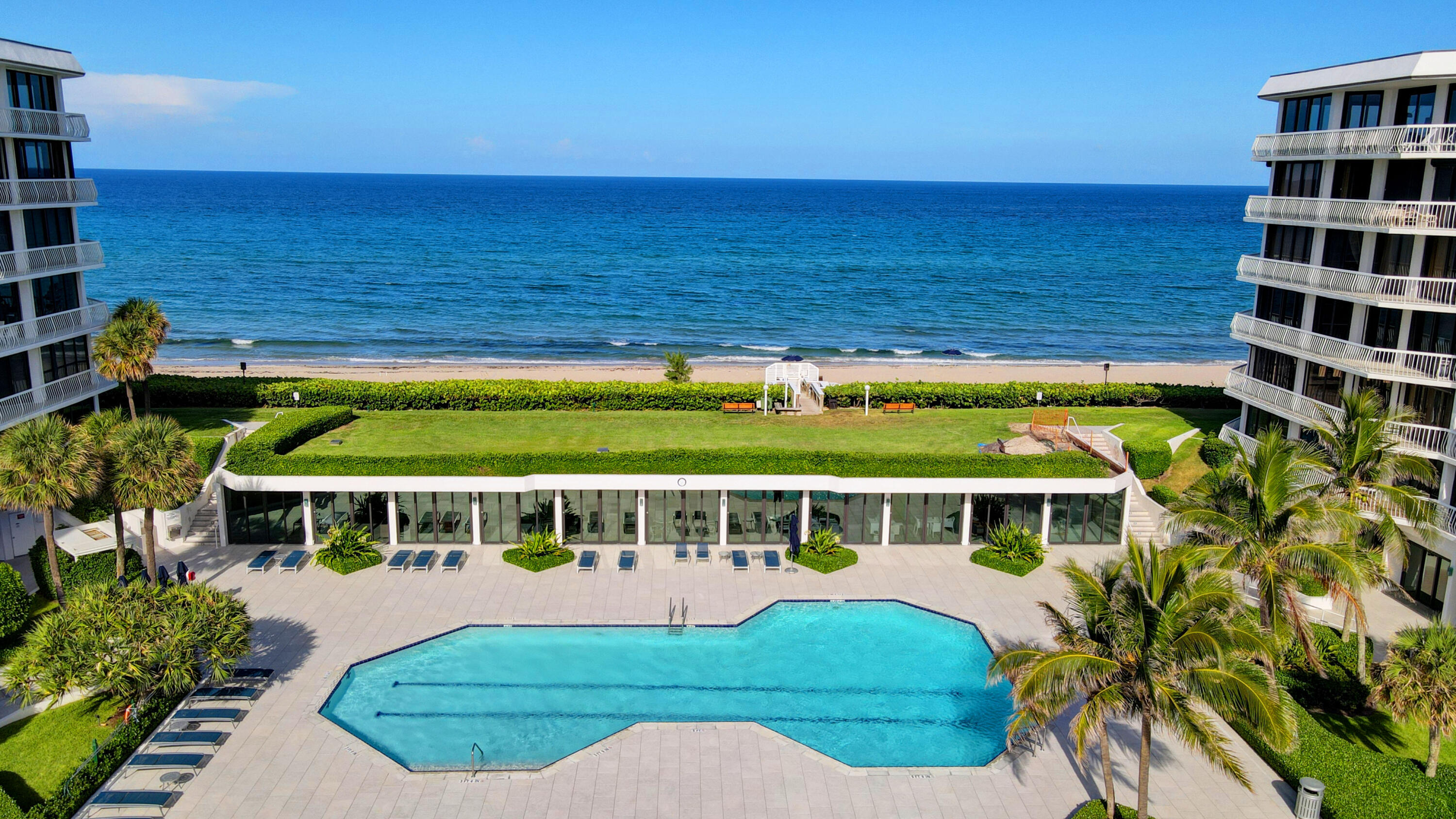 a view of a house with a ocean view