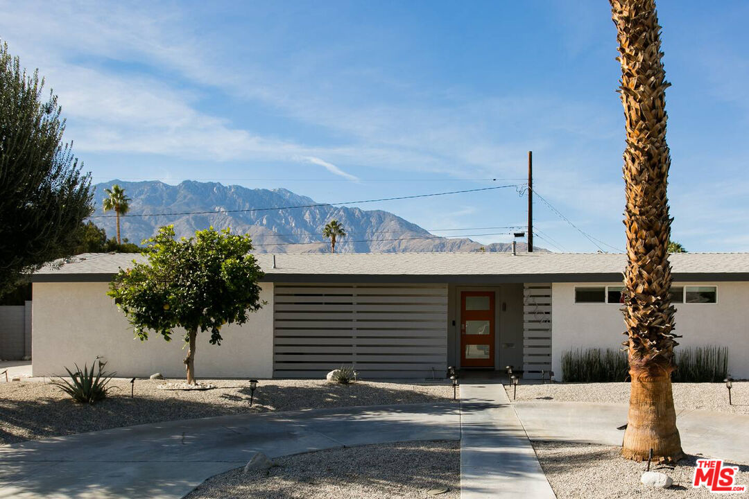 a front view of a house