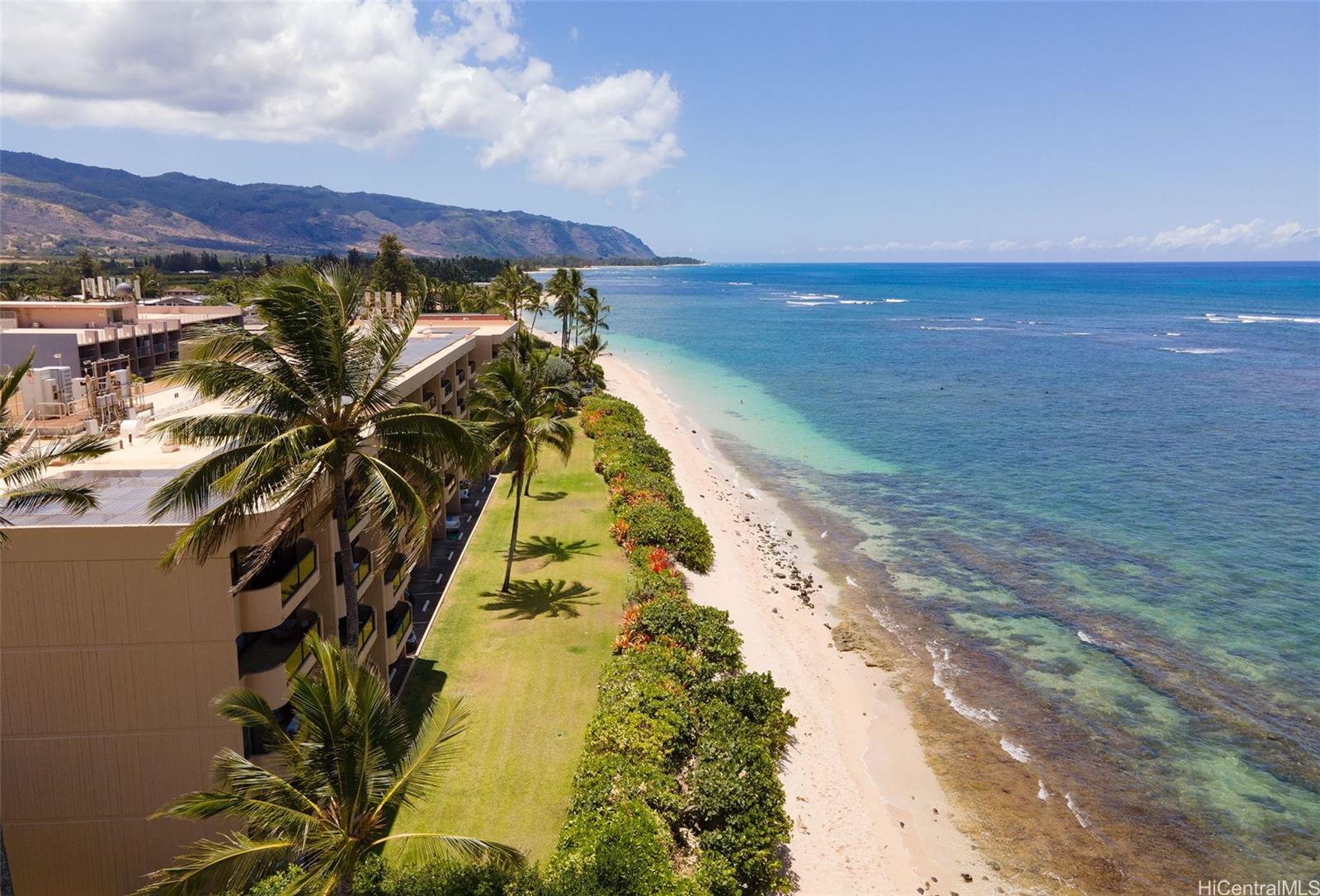 a view of an ocean and beach