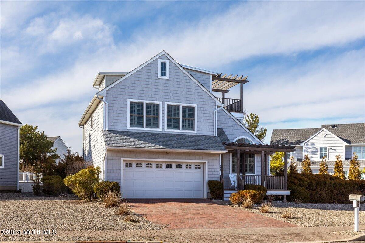 a front view of a house