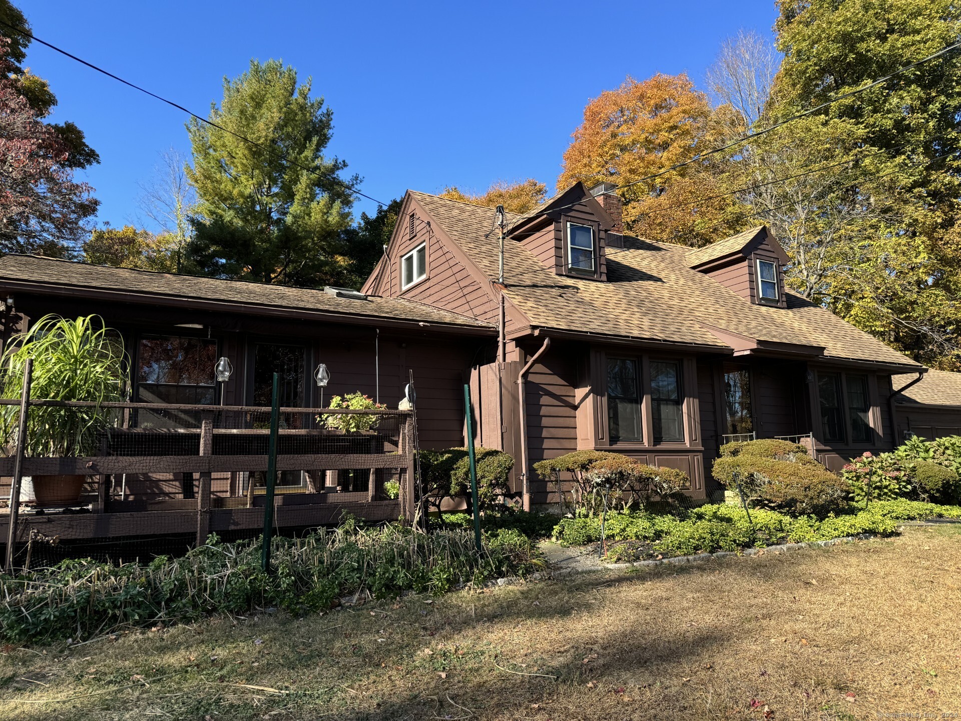 front view of a house with a small yard