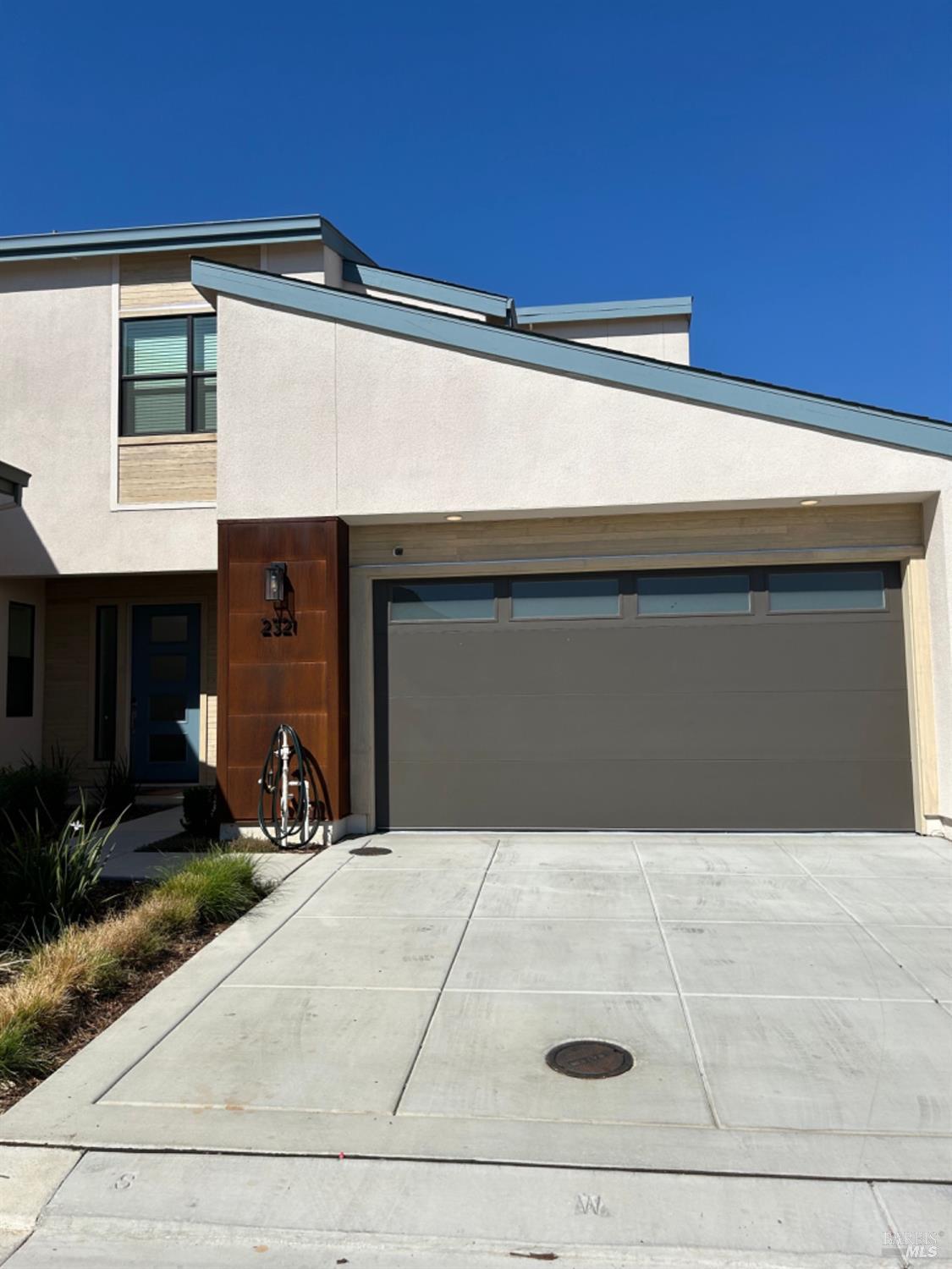 a front view of a house