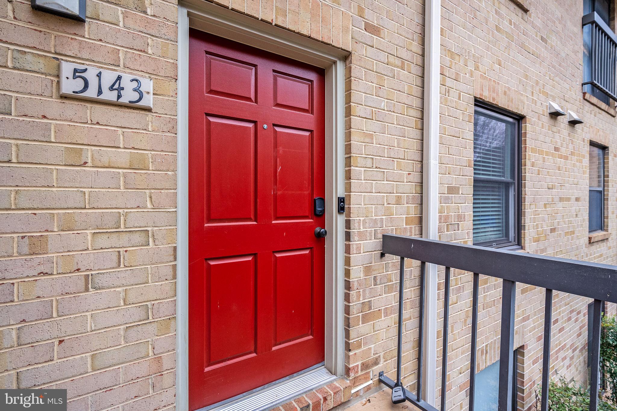 a view of front door