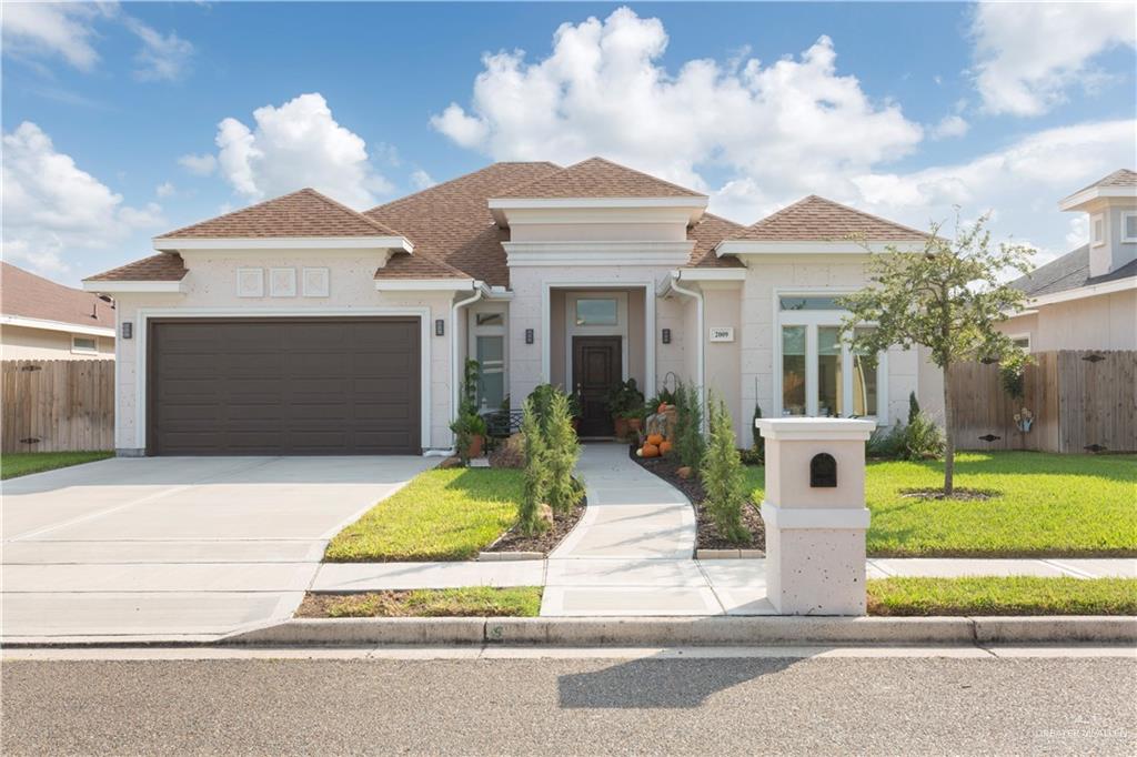 front view of house with a yard