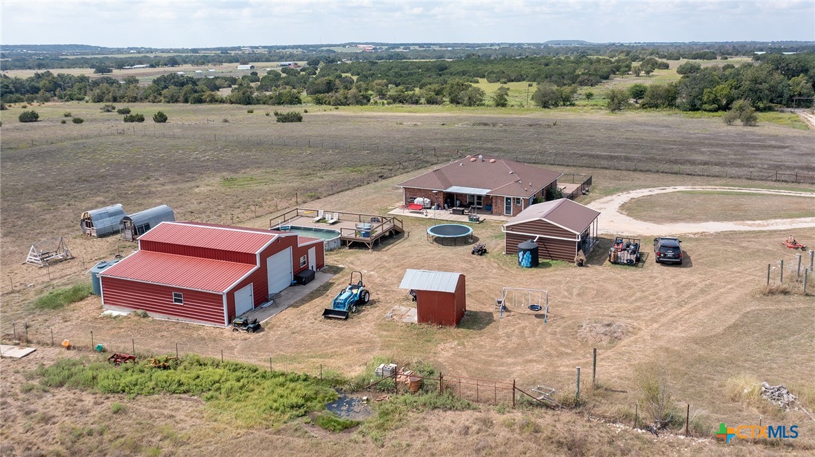 an aerial view of a