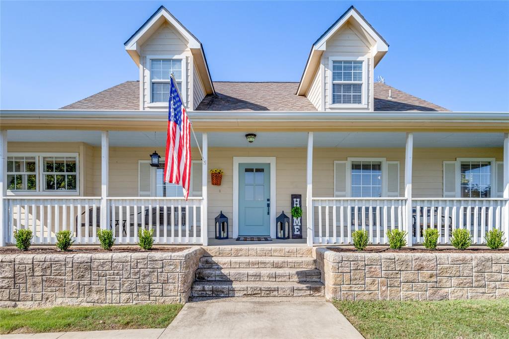 front view of a house with a small yard