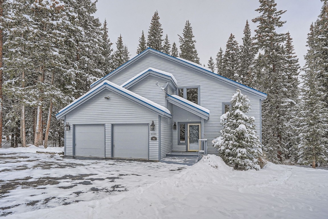 Front of property featuring a  2-car garage