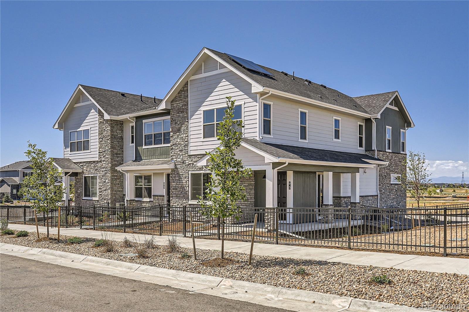 a front view of a house