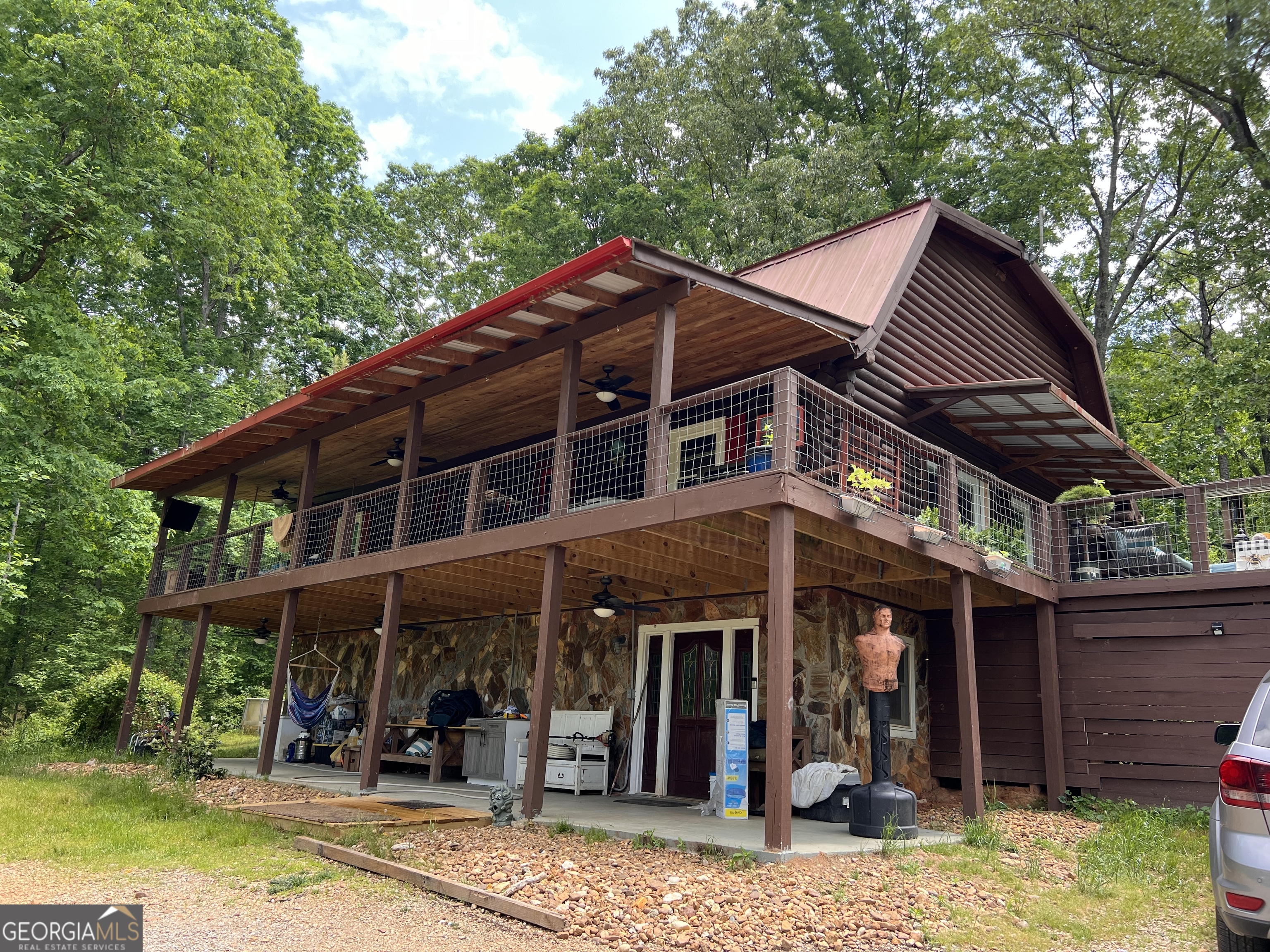 a front view of a house