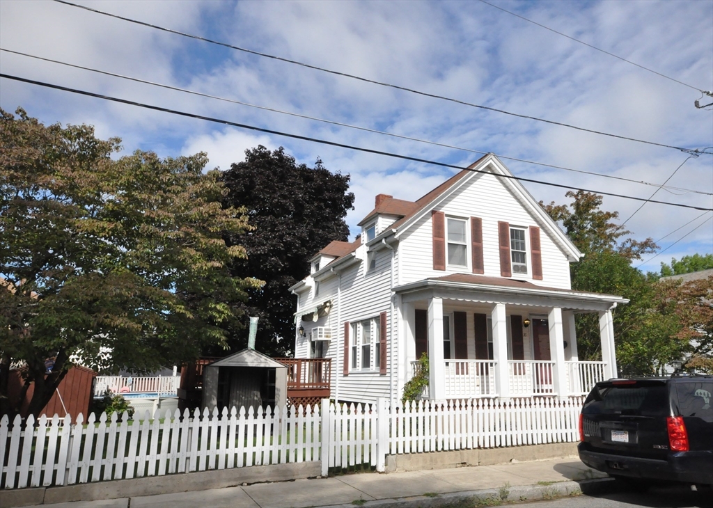 a front view of a house