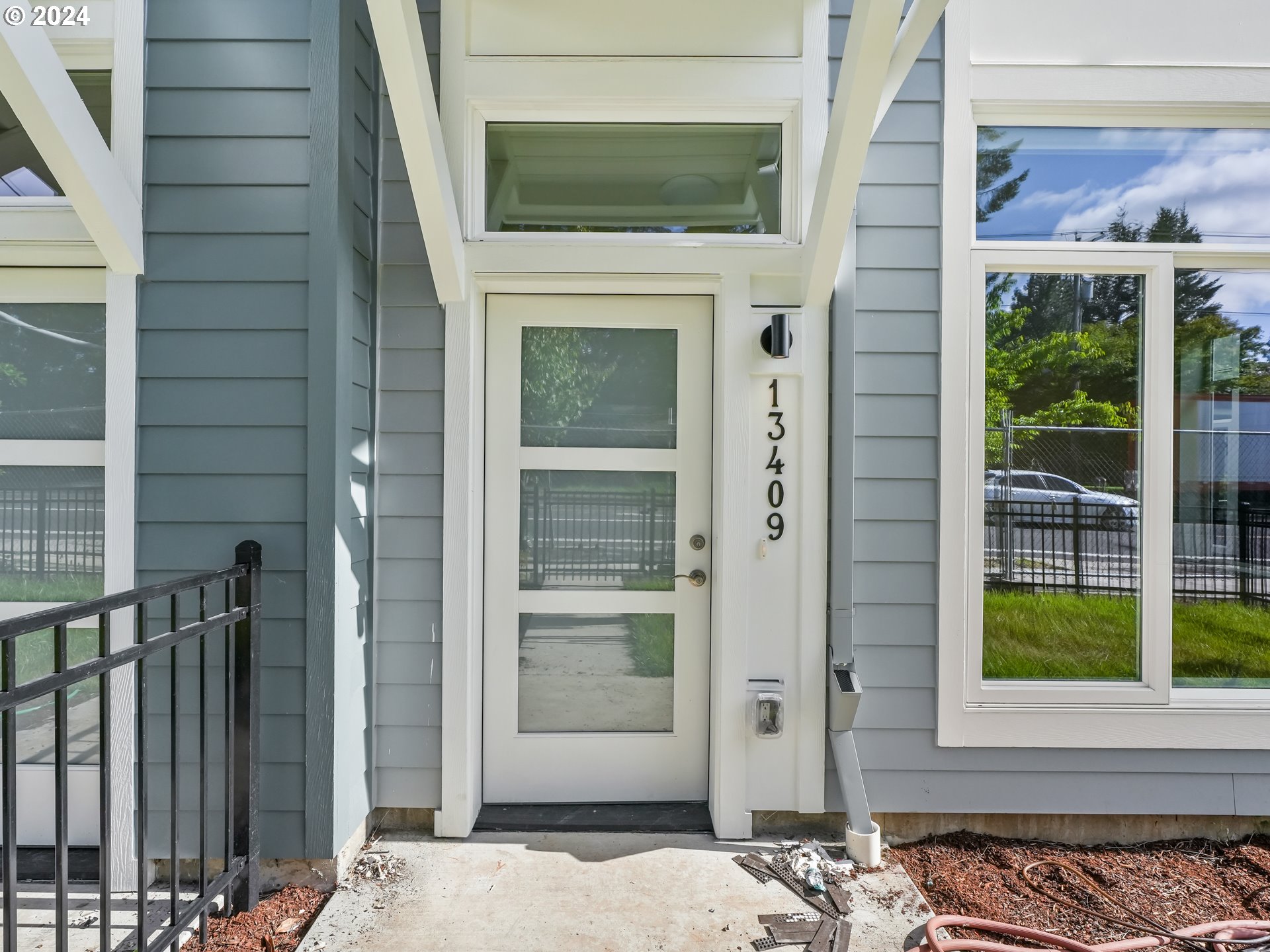 a view of front door of house