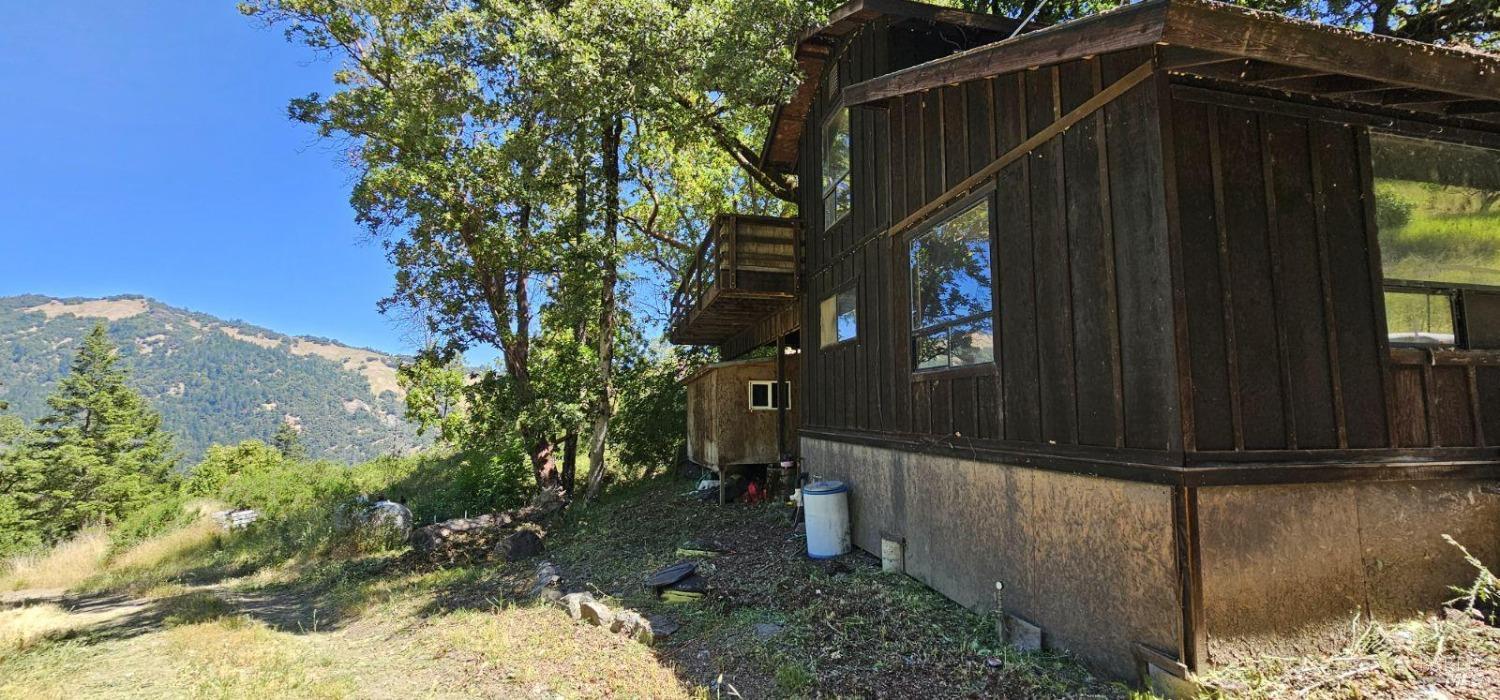 a view of a house with a tree