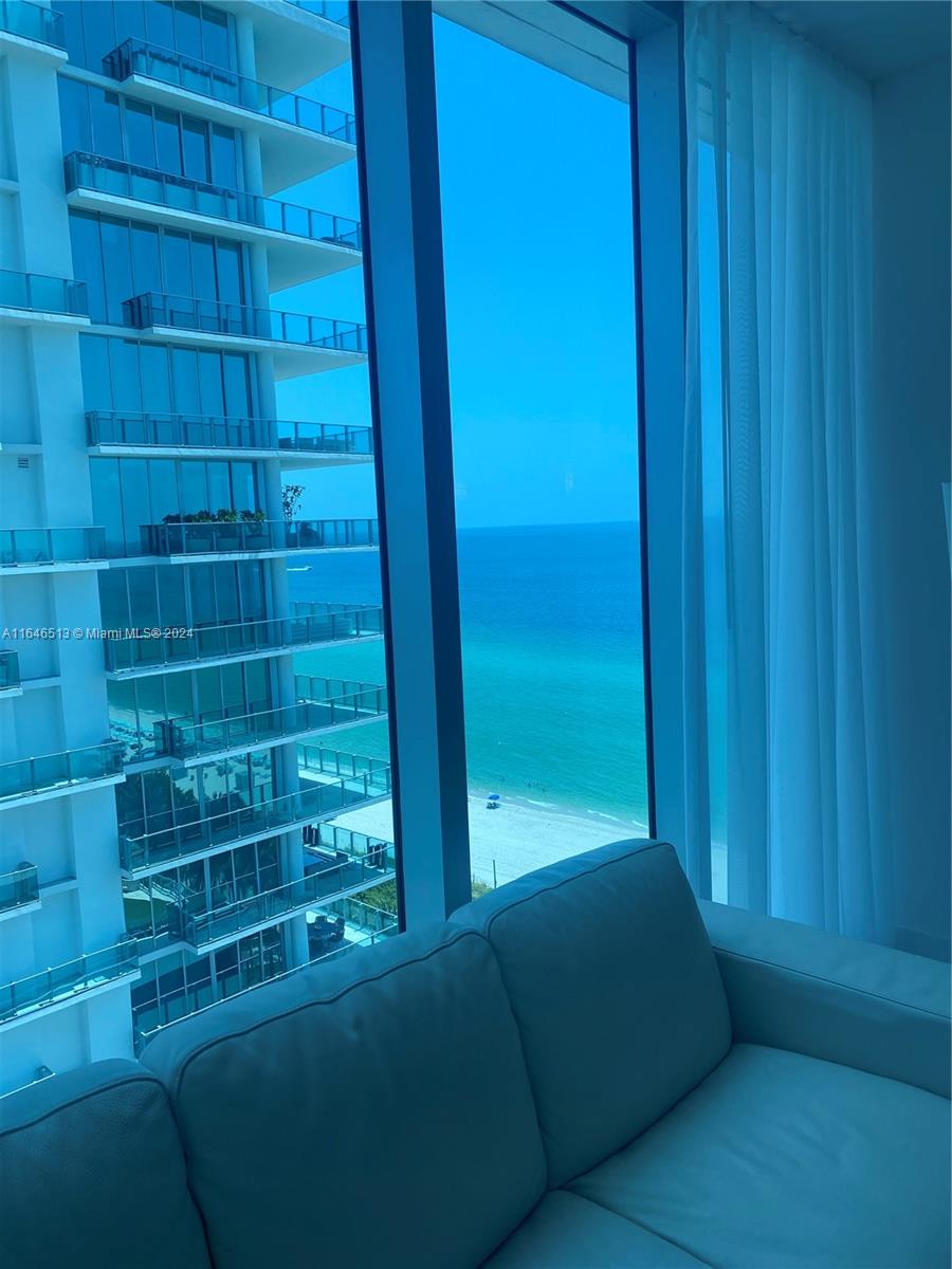 Magnificent ocean views from this 15th Floor spacious one bedroom.  Formal Model for the developer.  Top of the line furnishings.  Fully appointed kitchen and baths for living on a full time basis or seasonally.