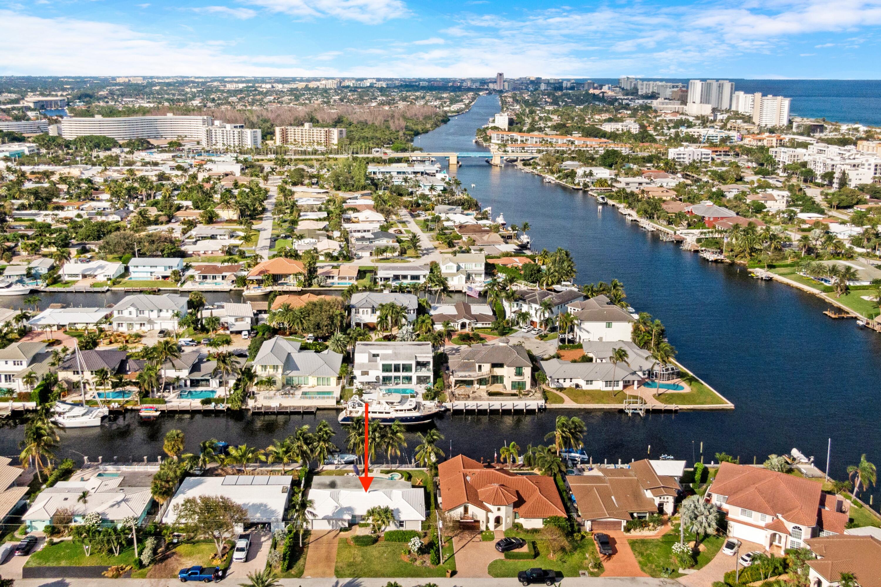 an aerial view of a city