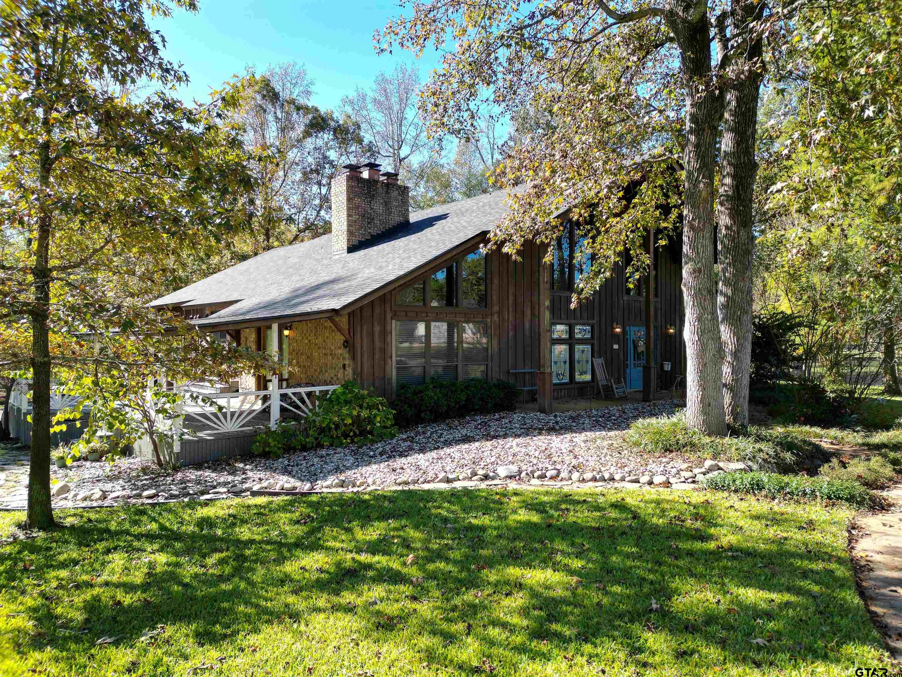 House situated among the trees.