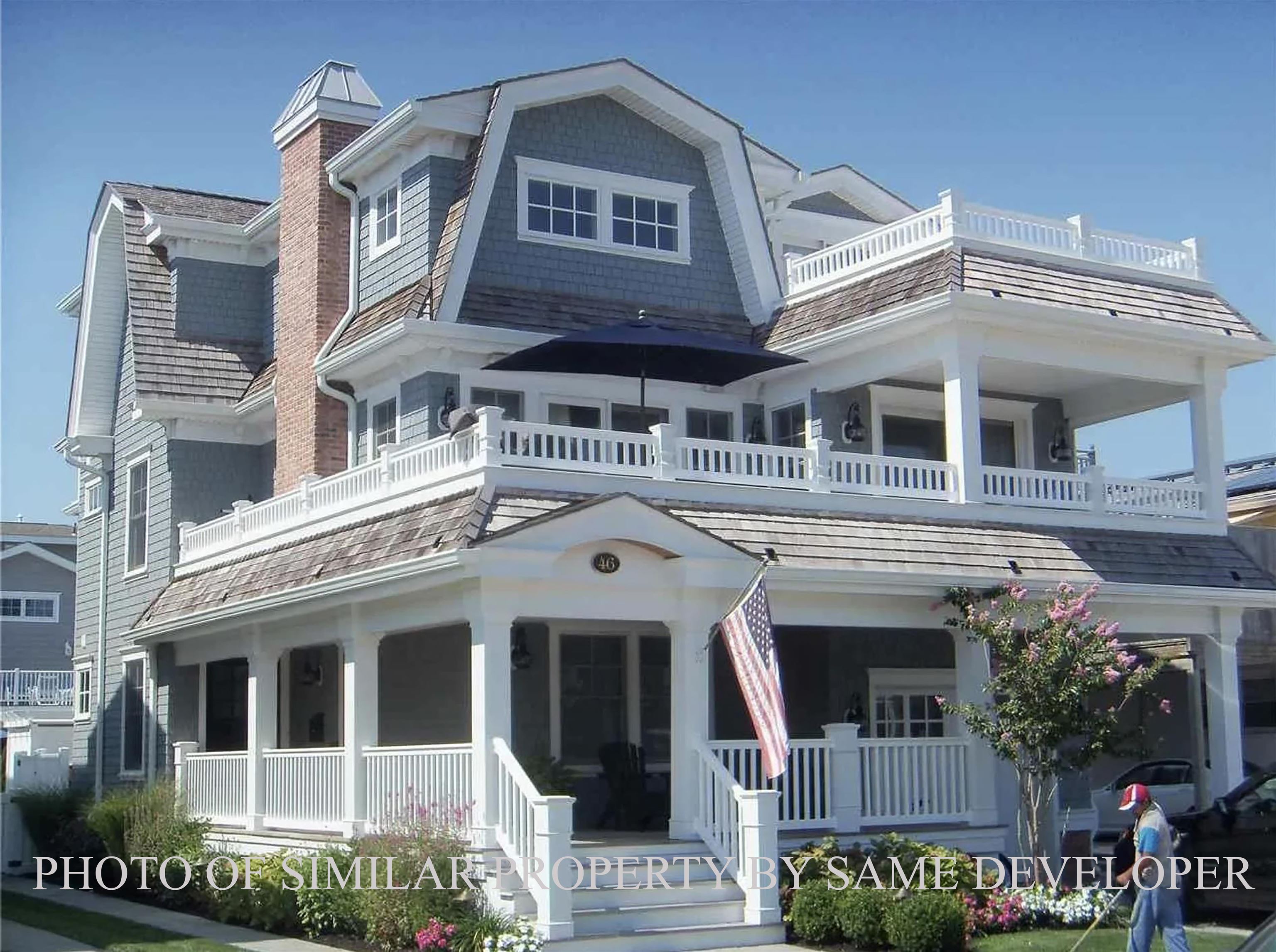 a front view of a house with a porch