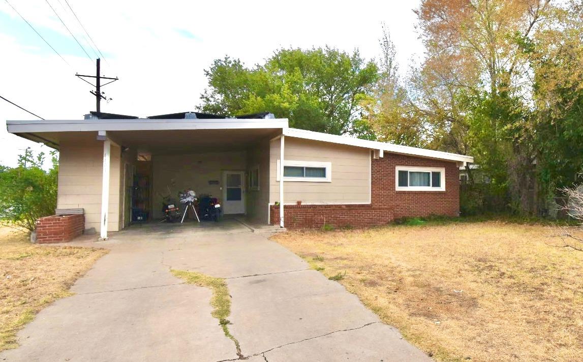 a view of a house with a patio