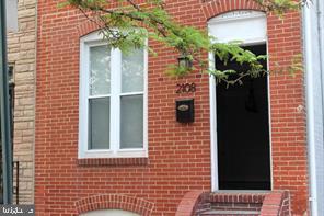 a view of a door of a house