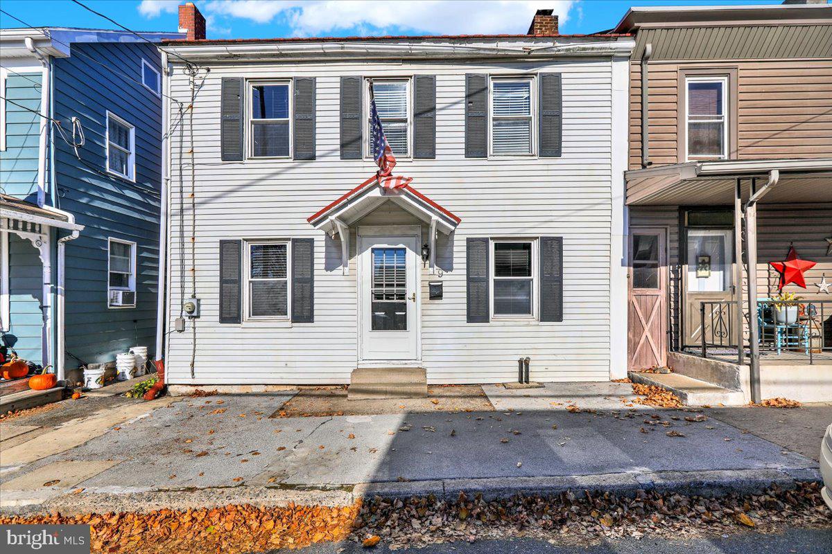 a front view of a house