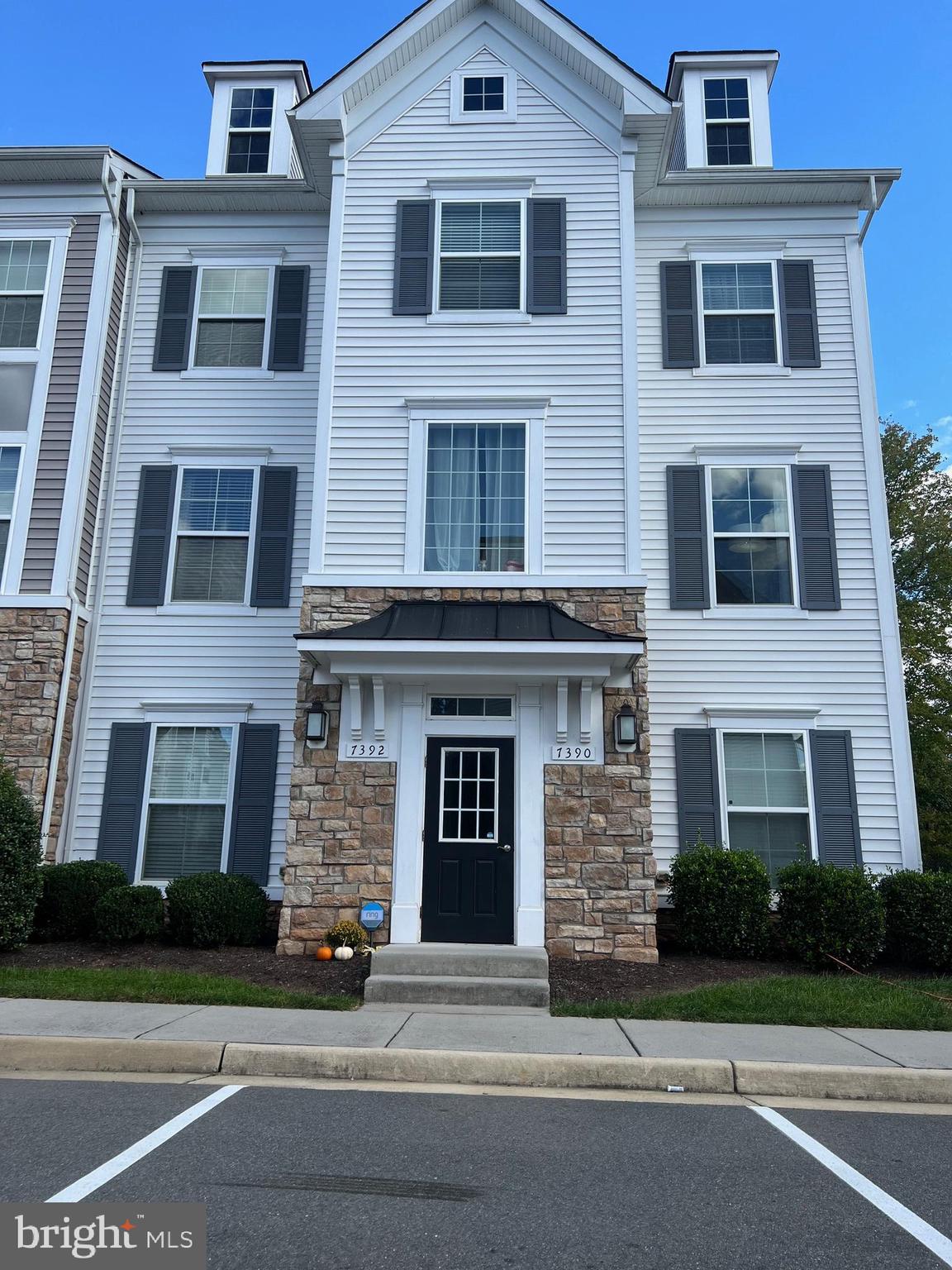 a front view of a house