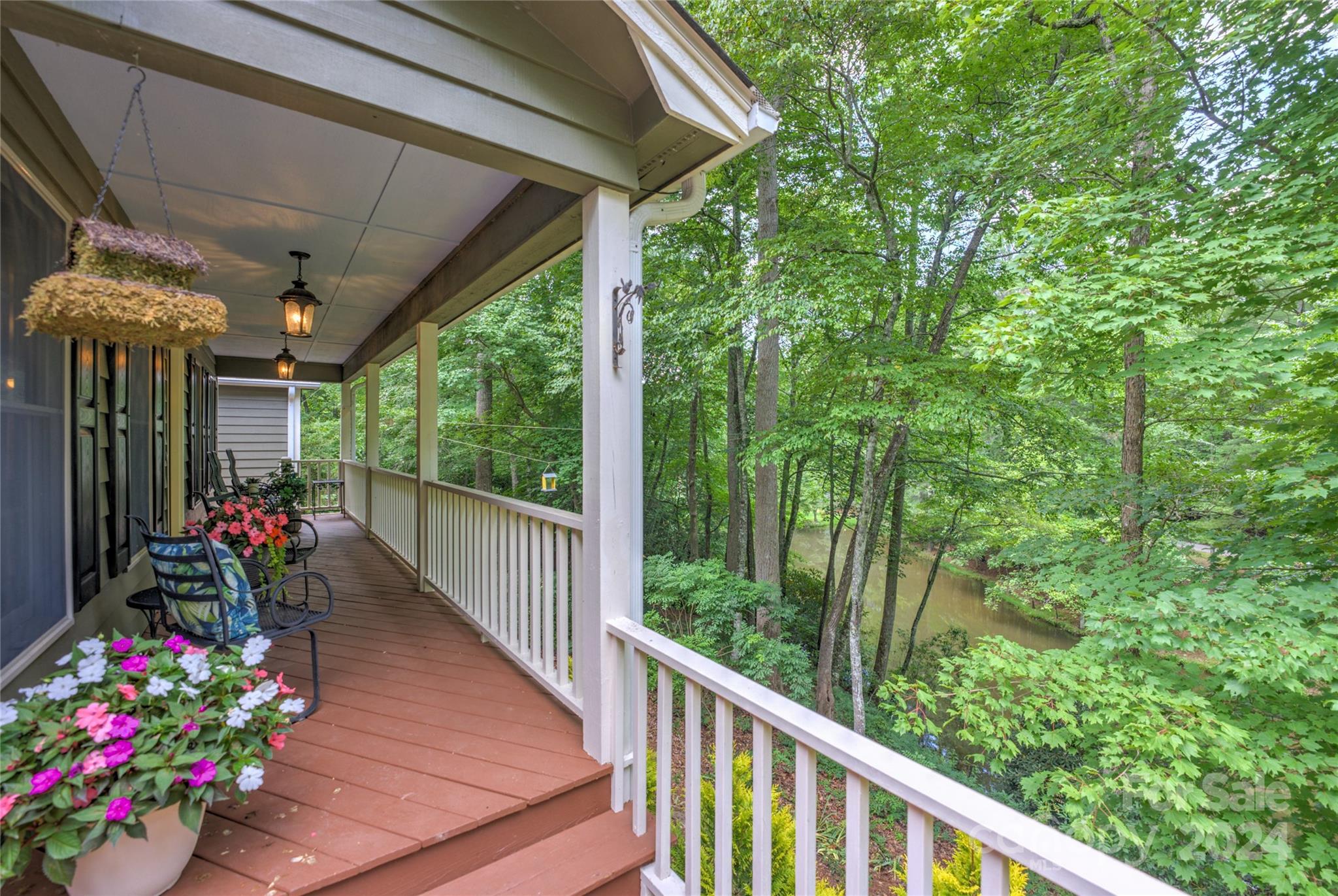 a view of a porch