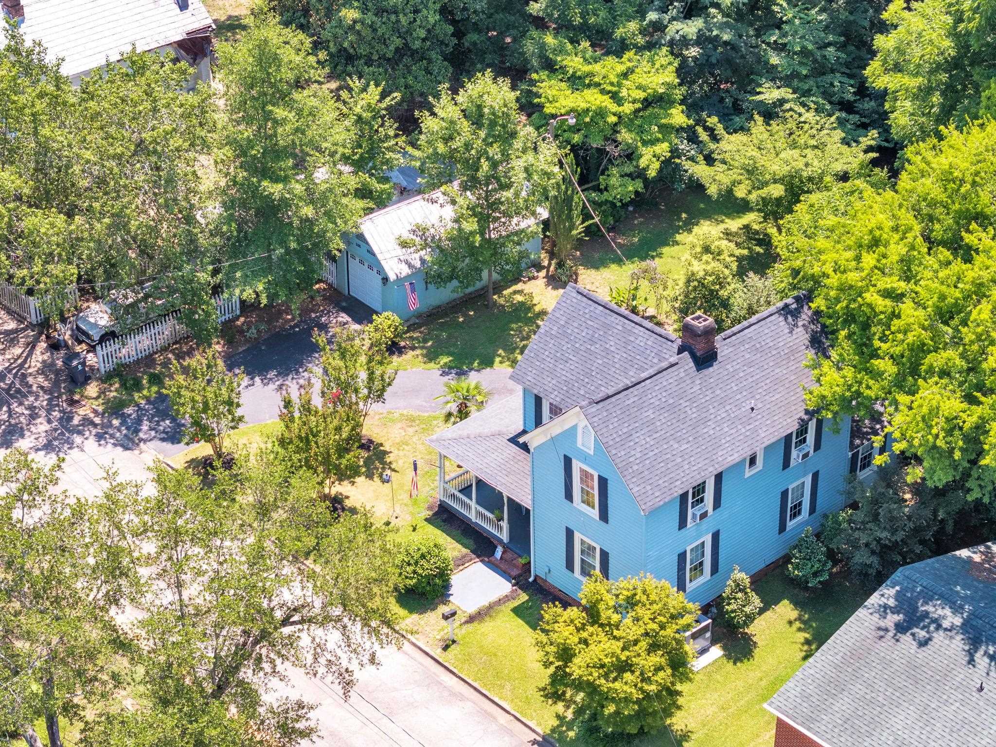 Aerial view of lot