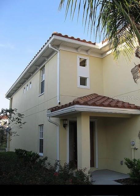 a front view of a house with balcony