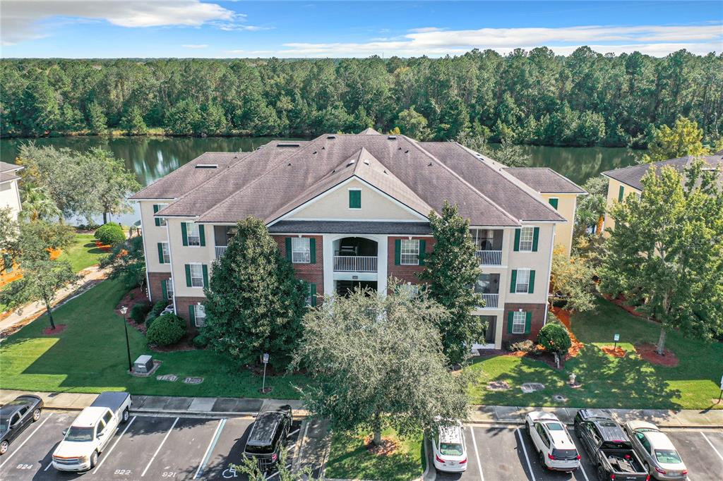 a aerial view of a house