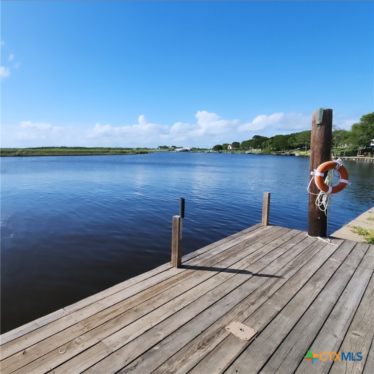 a view of a lake with outside space