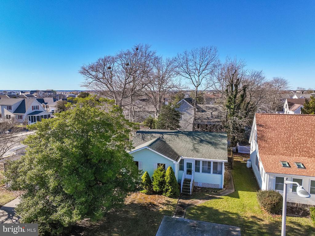 a aerial view of a house