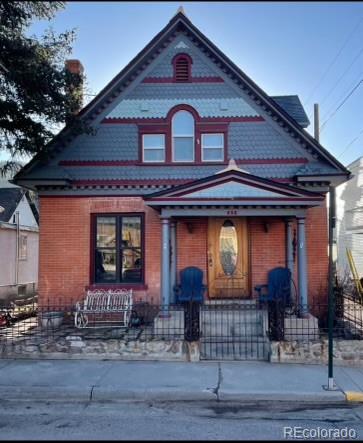 a front view of a house