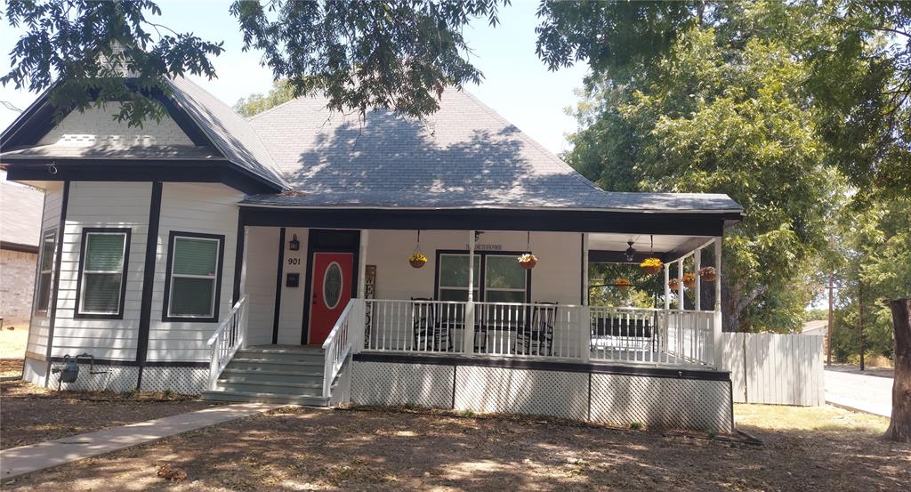 front view of a house with a porch