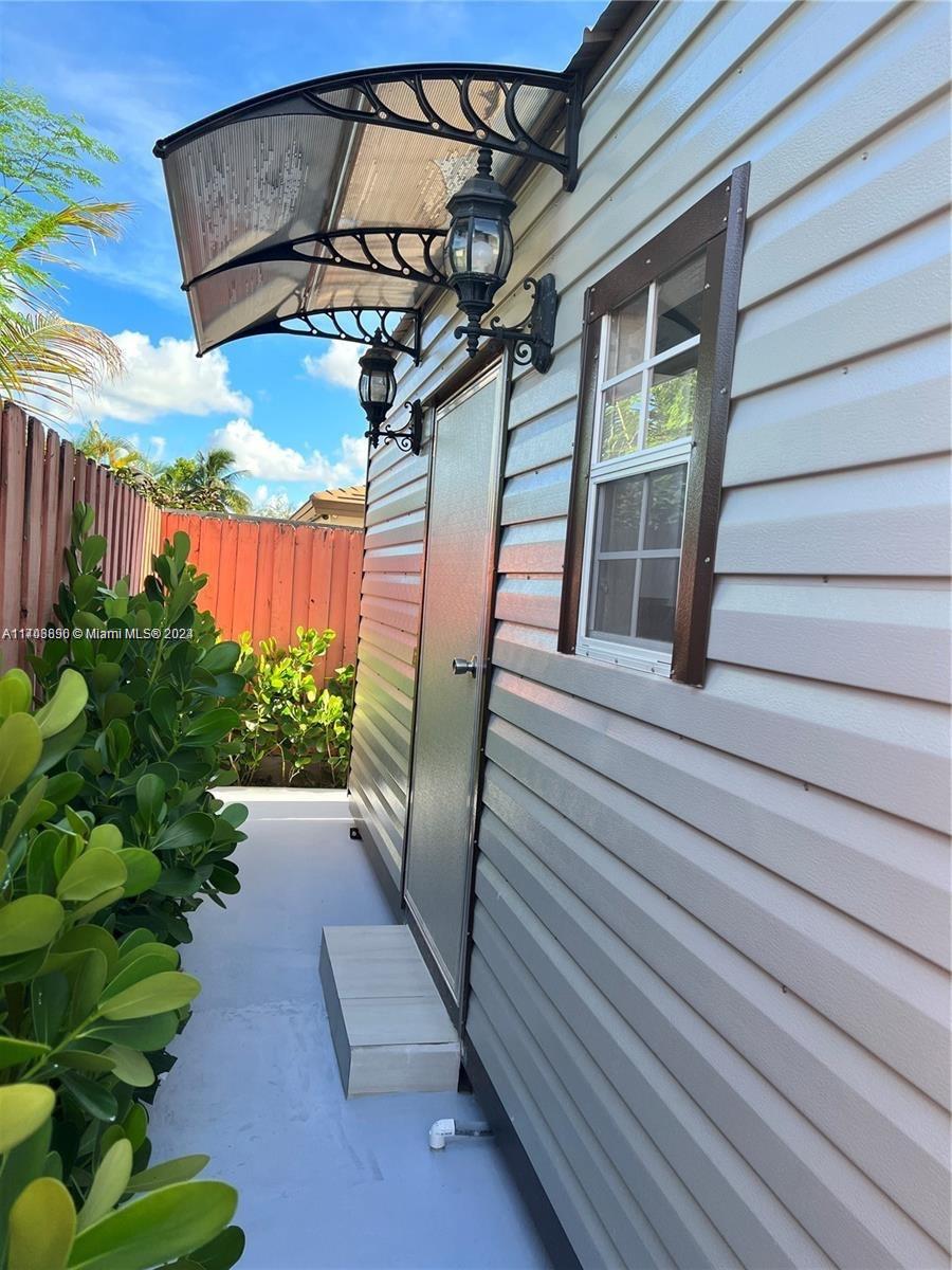 a view of a pathway of a house